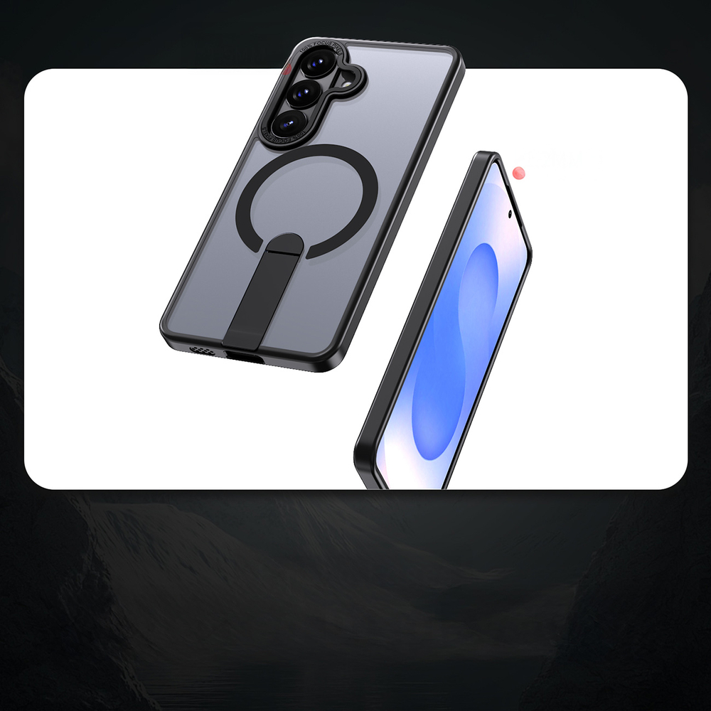 Hybrid Armor X dėklas Galaxy S26 su stovu – juodas
