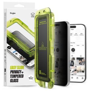 Apsauginis stiklas Ringke Easy Slide Privacy iPhone 17 Pro Max, 2 vnt.