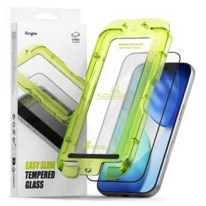 Apsauginis stiklas Ringke Easy Slide iPhone 17 Pro, 2 vnt., juodas