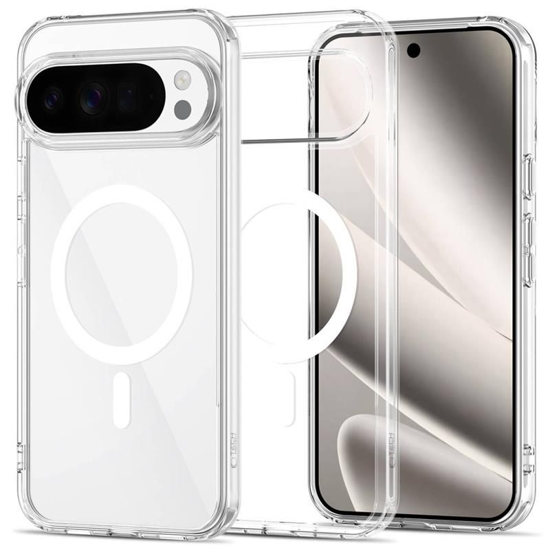 Dėklas Tech-Protect FlexAir Hybrid MagSafe Google Pixel 10 / 10 Pro, skaidrus