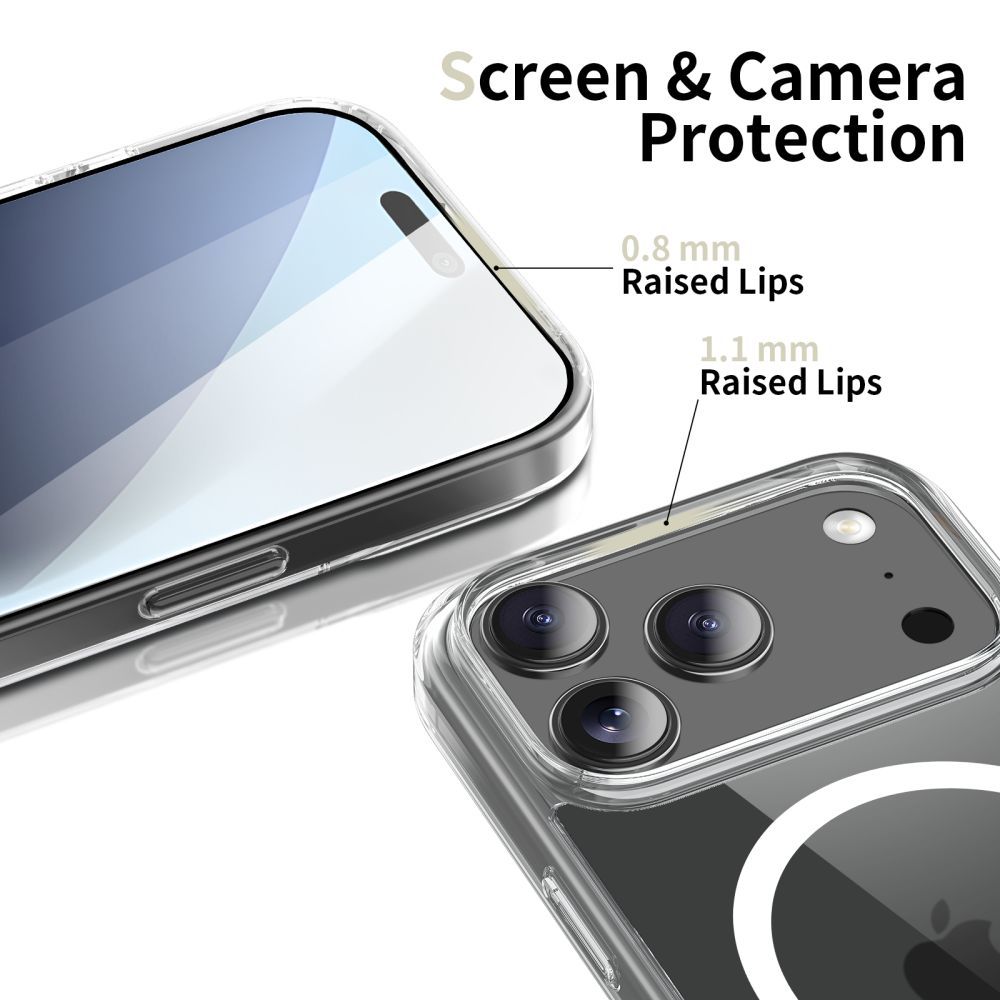 Dėklas Tech-Protect FlexAir Hybrid MagSafe Google Pixel 10 / 10 Pro, skaidrus