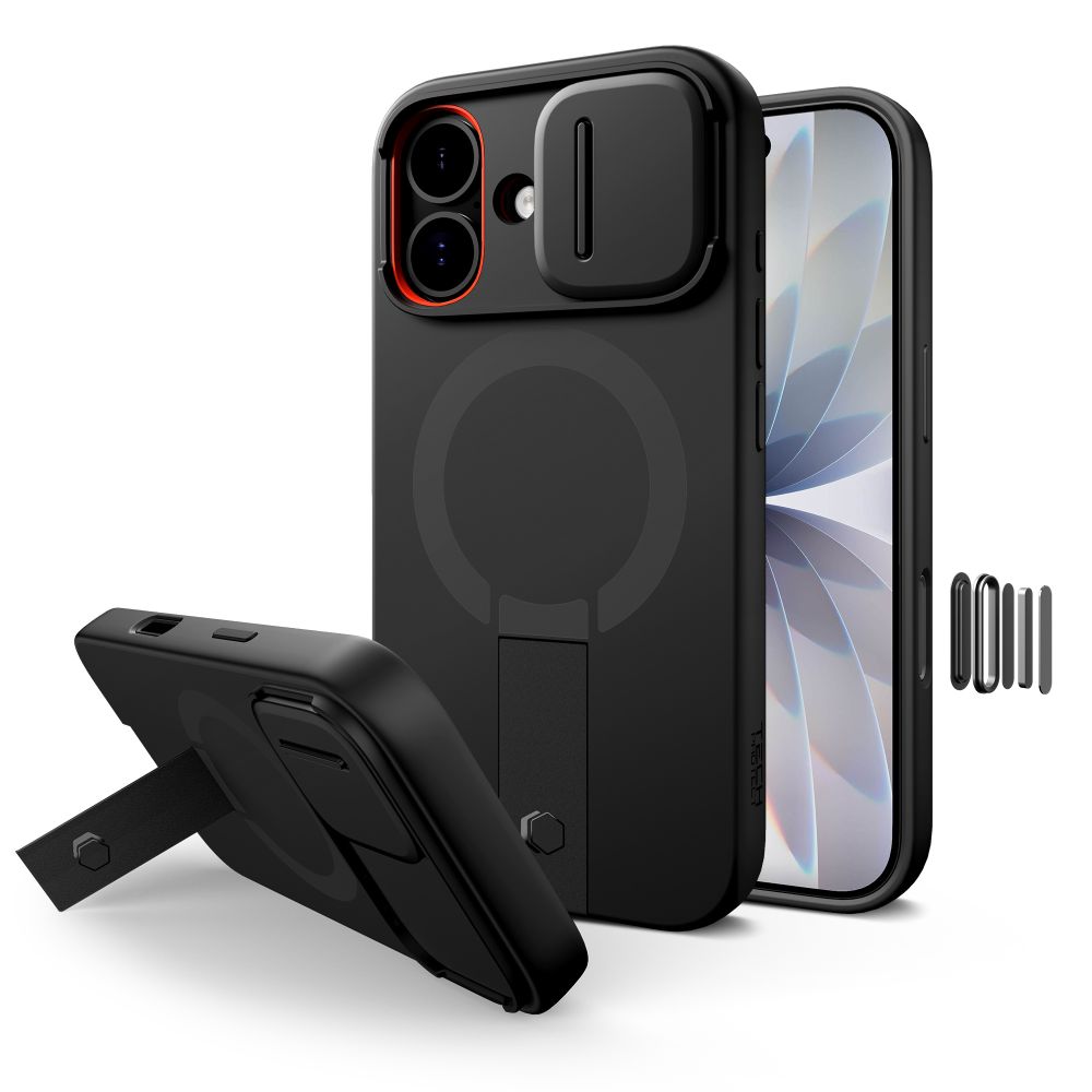 Dėklas Tech-Protect Kevlar Aura MagSafe iPhone 17, juodas
