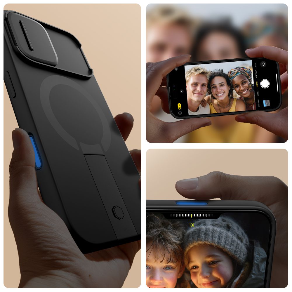 Dėklas Tech-Protect Kevlar Aura MagSafe iPhone 17, juodas