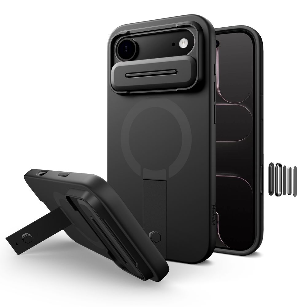Dėklas Tech-Protect Kevlar Aura MagSafe iPhone Air, juodas