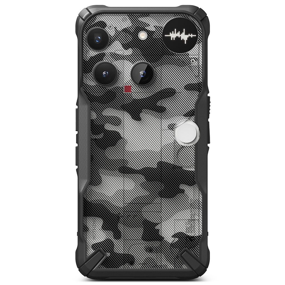 Dėklas Ringke Fusion X Nothing Phone 3, camo juodas