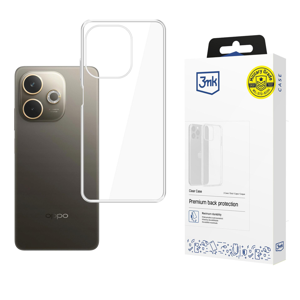 3mk Clear Case skirtas Oppo A5 Pro 5G - permatomas
