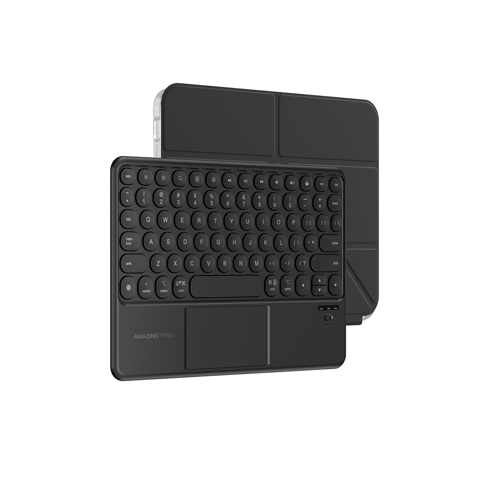 AmazingThing Minimal Case Keylite Combo klaviatūros dėklas, skirtas iPad Air 13" M3/M4 (2025/2026) - juodas