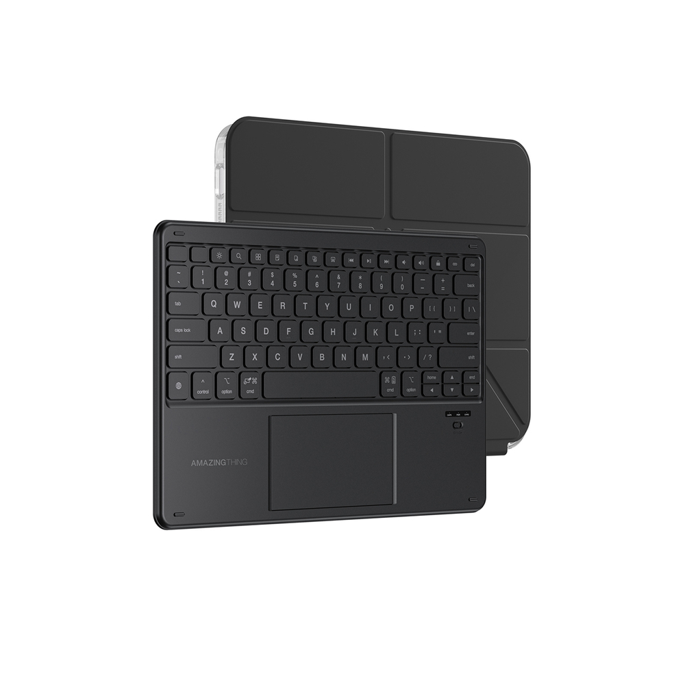 AmazingThing Minimal Case Keylite Combo klaviatūros dėklas, skirtas iPad 11" 2025 - juodas