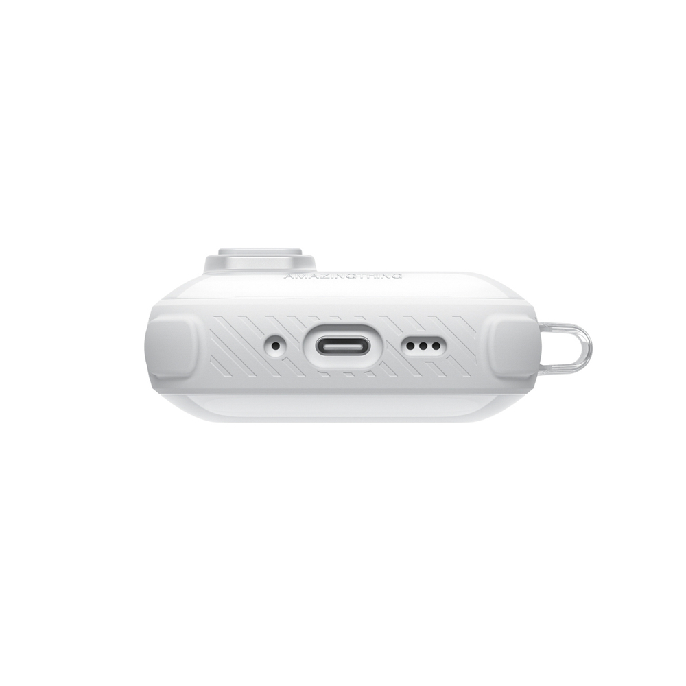 Skaidrus „AmazingThing Titan Pro Mag Case“, skirtas AirPods Pro 3 - White