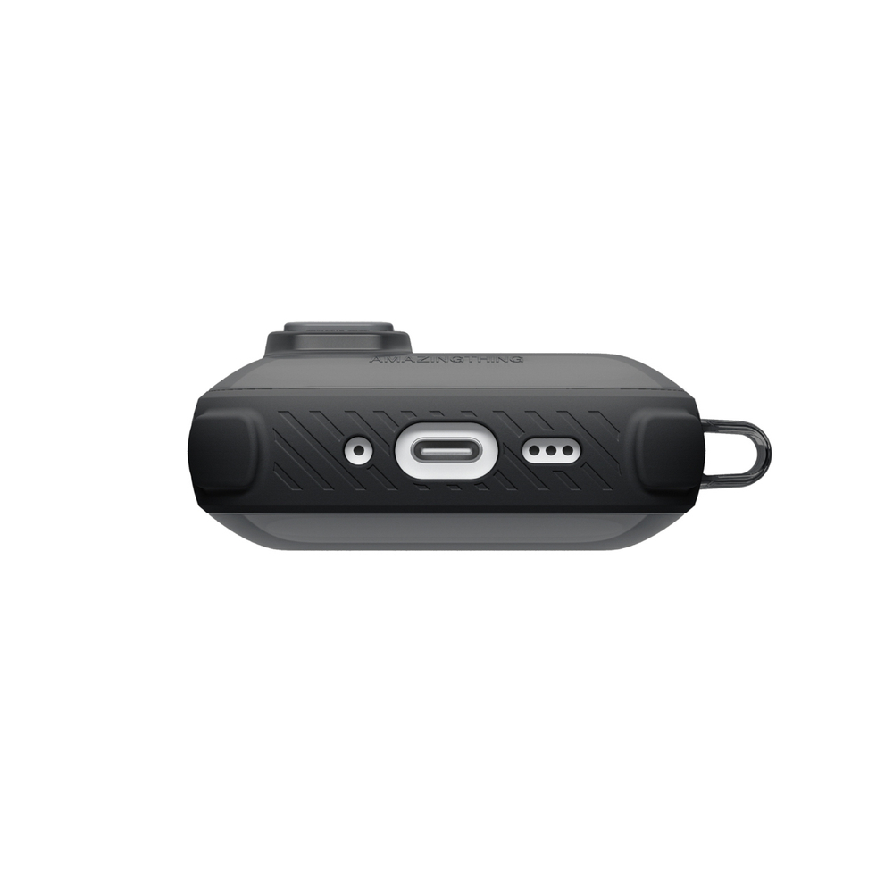 Skaidrus „AmazingThing Titan Pro Mag Case“, skirtas AirPods Pro 3 - Black