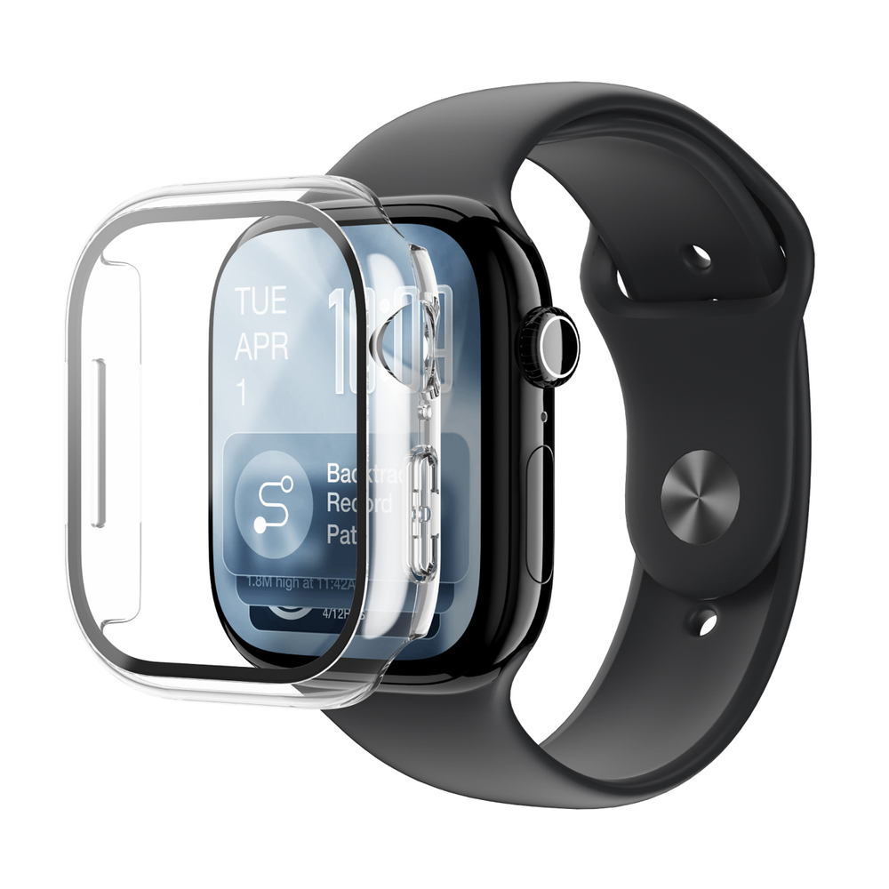 AmazingThing Radix FullGuard stiklas su dėklu Apple Watch 46 mm