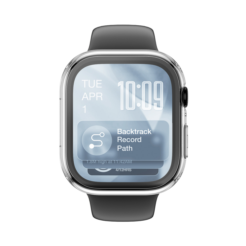 AmazingThing Radix FullGuard stiklas su dėklu Apple Watch 46 mm