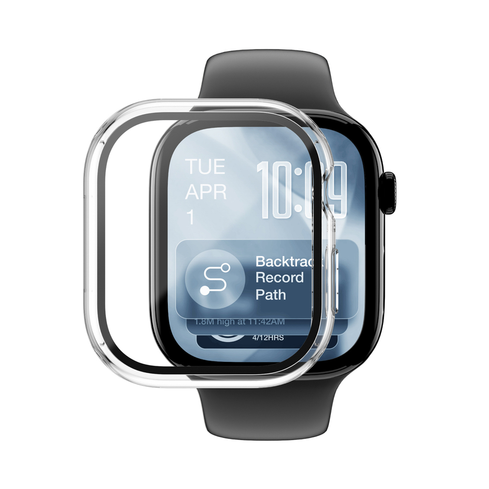 AmazingThing Radix FullGuard stiklas su dėklu Apple Watch 46 mm