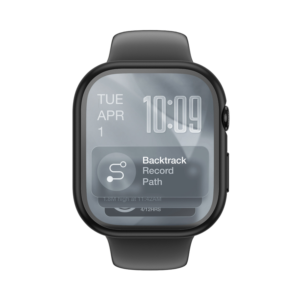AmazingThing Radix FullGuard stiklas Apple Watch 11 46 mm – juodas