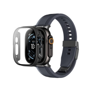 AmazingThing Radix FullGuard stiklas su dėklu Apple Watch Ultra 3 49 mm – juodas