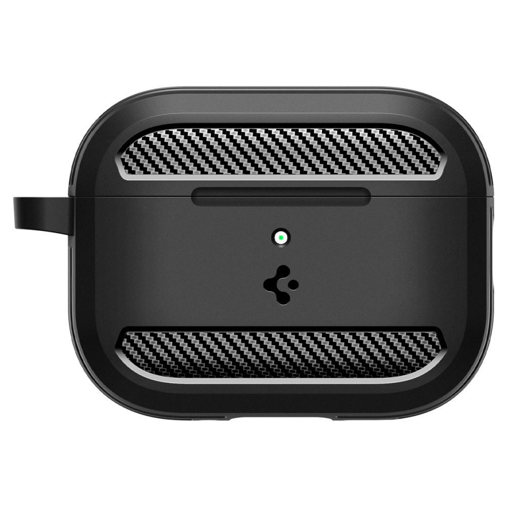 Dėklas Spigen Rugged Armor Apple AirPods Pro 3, matinis juodas