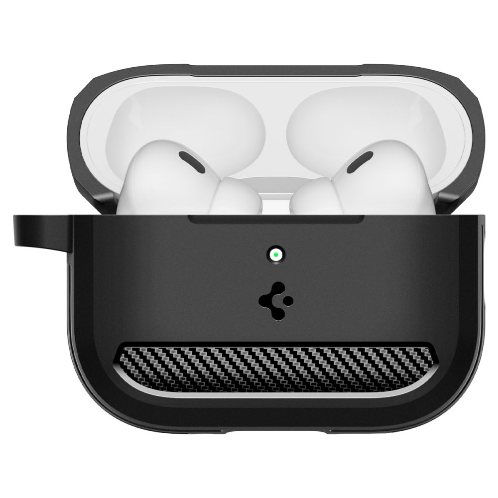 Dėklas Spigen Rugged Armor Apple AirPods Pro 3, matinis juodas