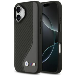 BMW M anglies logotipas MagSafe Dėklas, skirtas iPhone 17 - Black and Gray