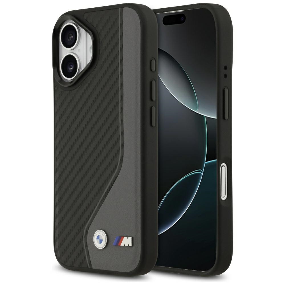 BMW M anglies logotipas MagSafe Dėklas, skirtas iPhone 17 - Black and Gray