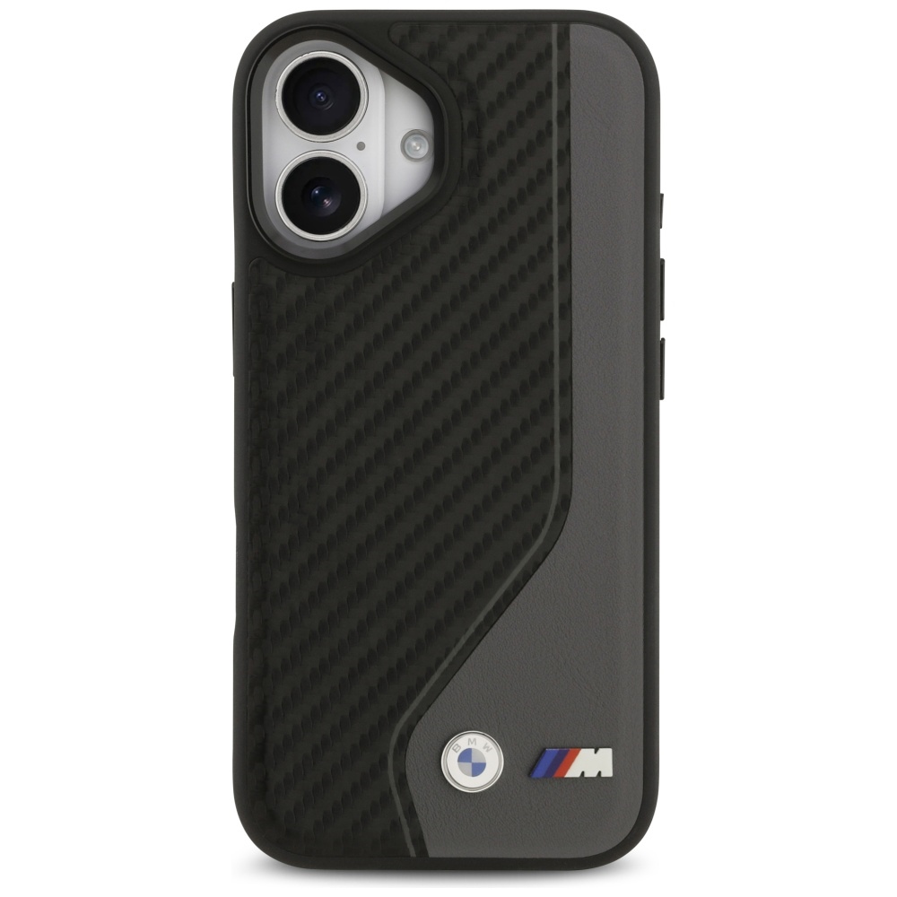 BMW M anglies logotipas MagSafe Dėklas, skirtas iPhone 17 - Black and Gray