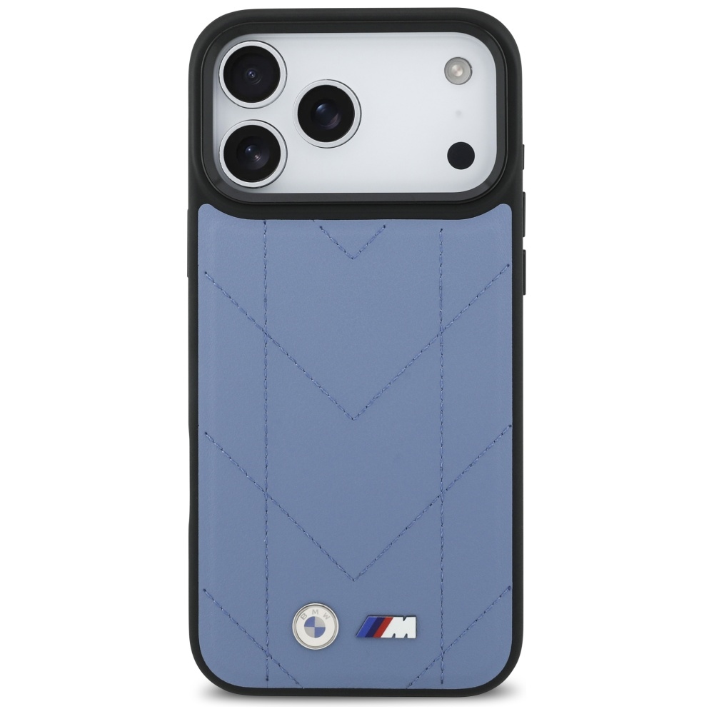 BMW M Quilted MagSafe dėklas iPhone 17 Pro Max – mėlynas