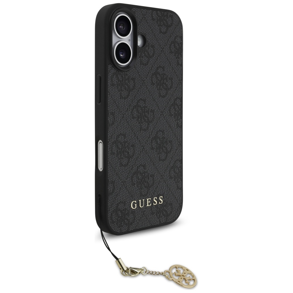 Guess 4G Charms MagSafe dėklas iPhone 17 – juodas