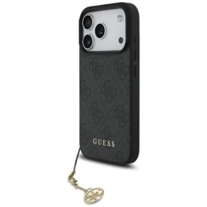 Guess 4G Charms Collection MagSafe dėklas, skirtas iPhone 17 Pro - black