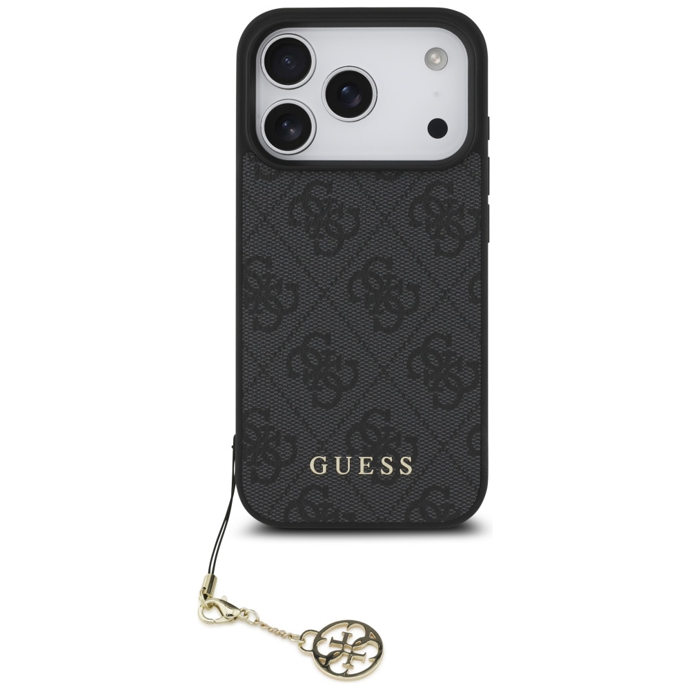 Guess 4G Charms Collection MagSafe dėklas, skirtas iPhone 17 Pro - black