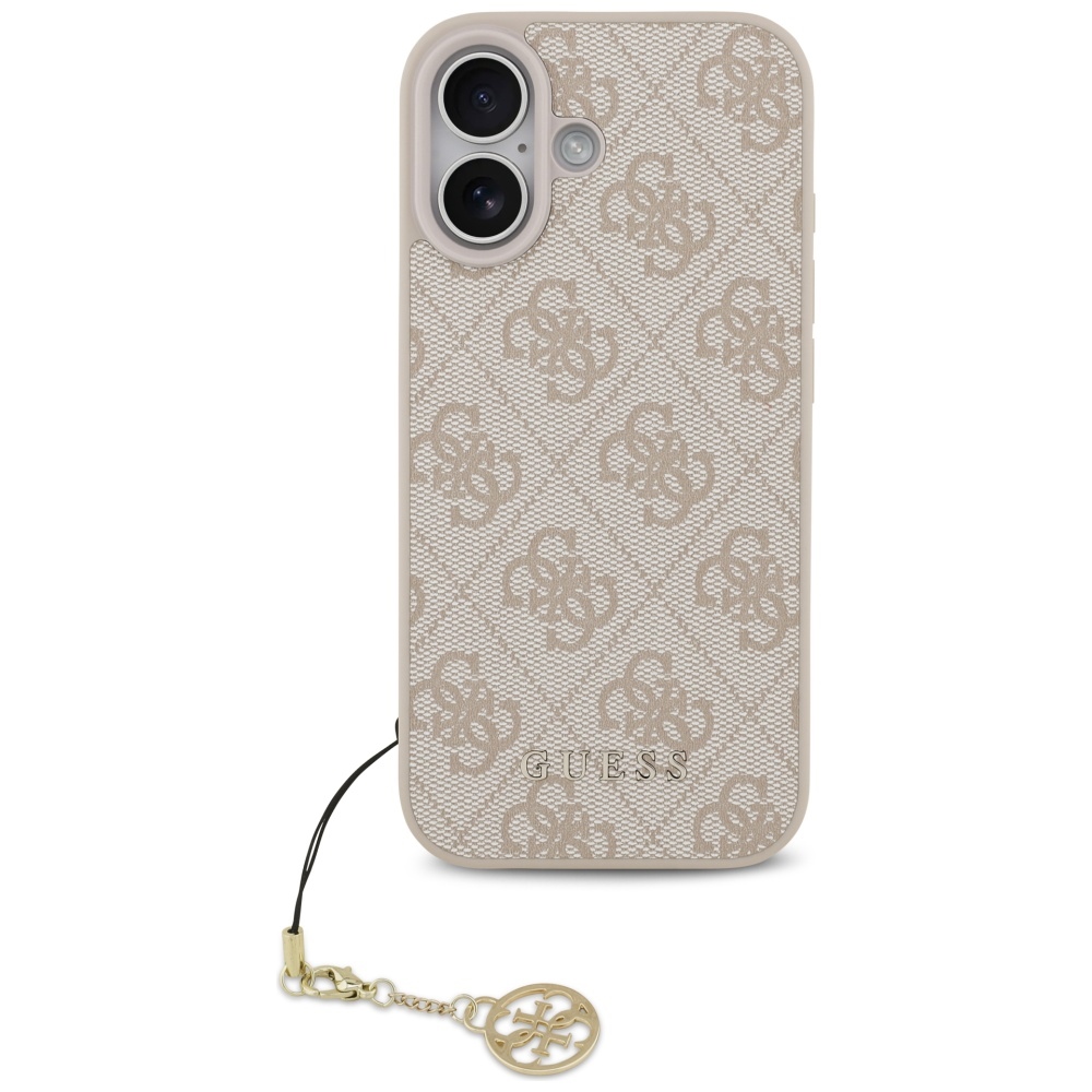 Guess 4G Charms MagSafe dėklas iPhone 17 – rožinis