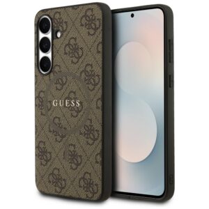 Guess MagSafe dėklas Samsung Galaxy S25 FE – rudas