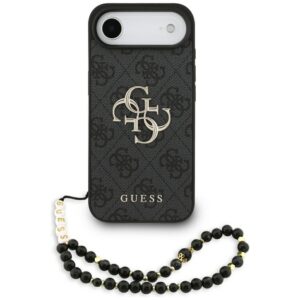Guess 4G dėklas iPhone Air – juodas su dirželiu
