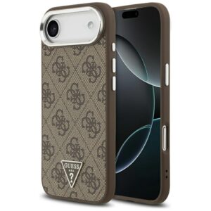 Guess 4G Triangle Logo MagSafe dėklas, skirtas iPhone Air - rudas