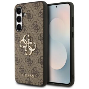 Guess Big 4G Classic Logo dėklas Samsung Galaxy S25 FE - rudas
