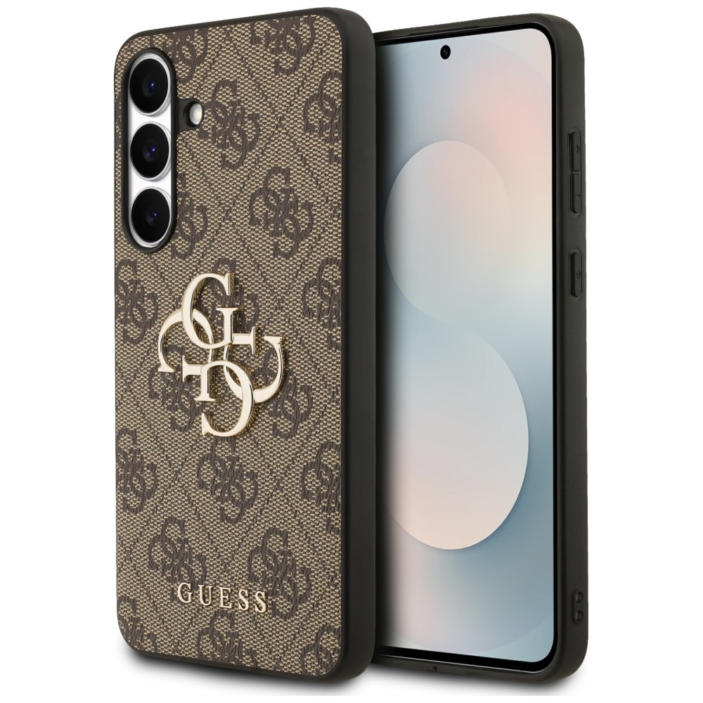 Guess Big 4G Classic Logo dėklas Samsung Galaxy S25 FE - rudas
