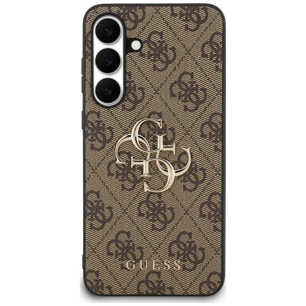 Guess Big 4G Classic Logo dėklas Samsung Galaxy S25 FE - rudas