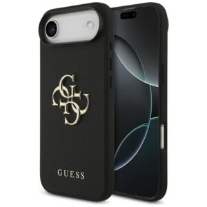Guess dėklas iPhone Air – juodas (eko oda)