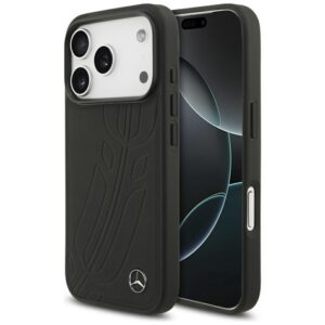 Mercedes‑Benz odinis MagSafe dėklas iPhone 17 Pro – juodas