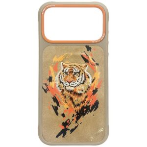 Nimmy Tiger MagSafe dėklas iPhone 17 Pro – šviesiai rudas