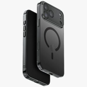 Uniq Airsuit dėklas, skirtas iPhone 17 Pro Max Magclick Charging – juodas