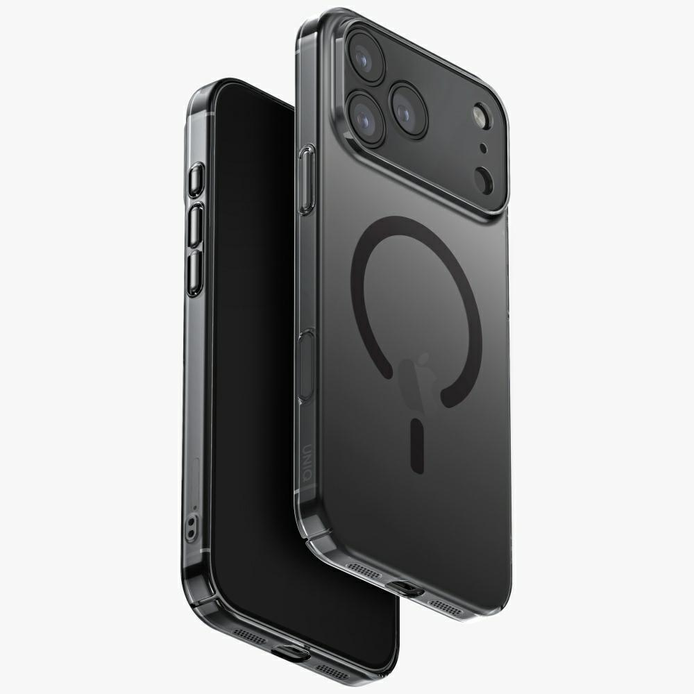 Uniq Airsuit dėklas, skirtas iPhone 17 Pro Max Magclick Charging – juodas