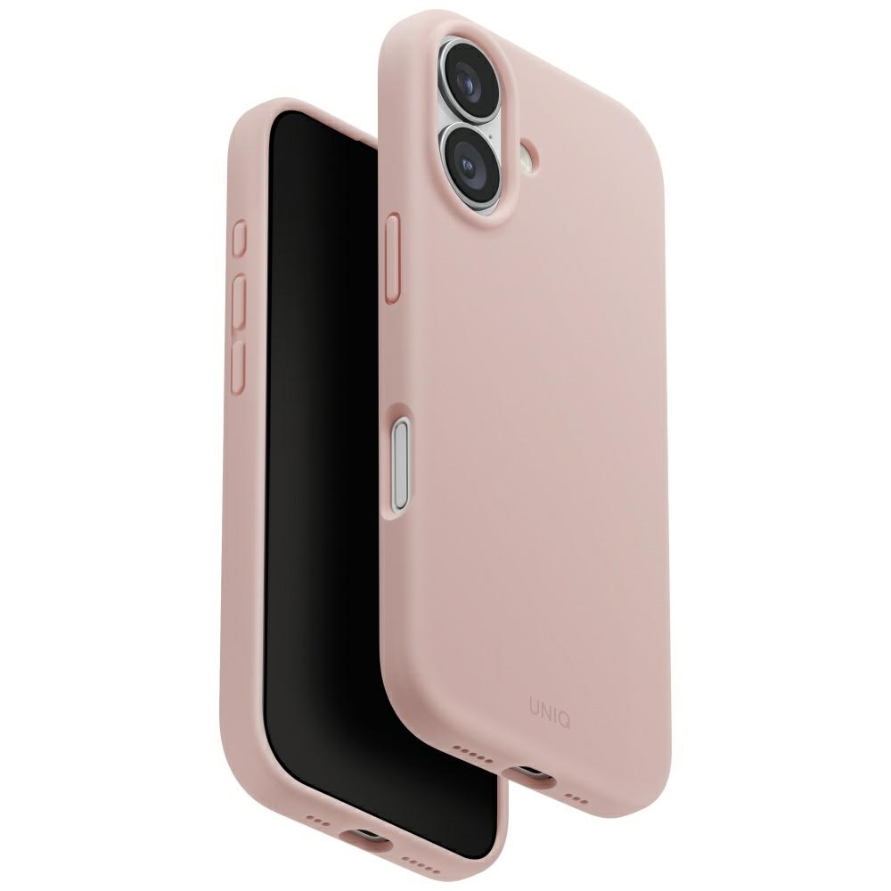 Uniq Lino MagClick dėklas iPhone 17 – rožinis