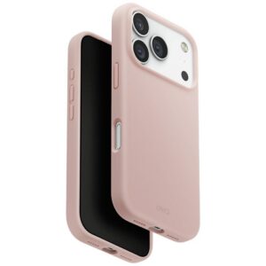 Uniq Lino iPhone 17 Pro Magclick įkrovimo dėklas – rožinis