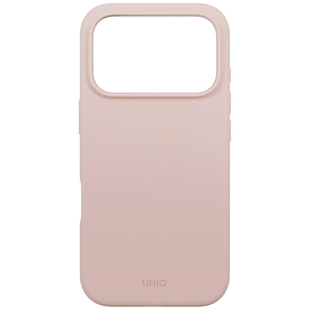 Uniq Lino iPhone 17 Pro Magclick įkrovimo dėklas – rožinis