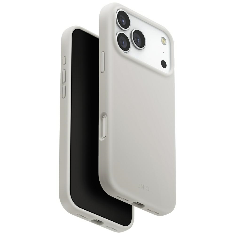 Uniq Lino MagClick dėklas iPhone 17 Pro Max – pilkas