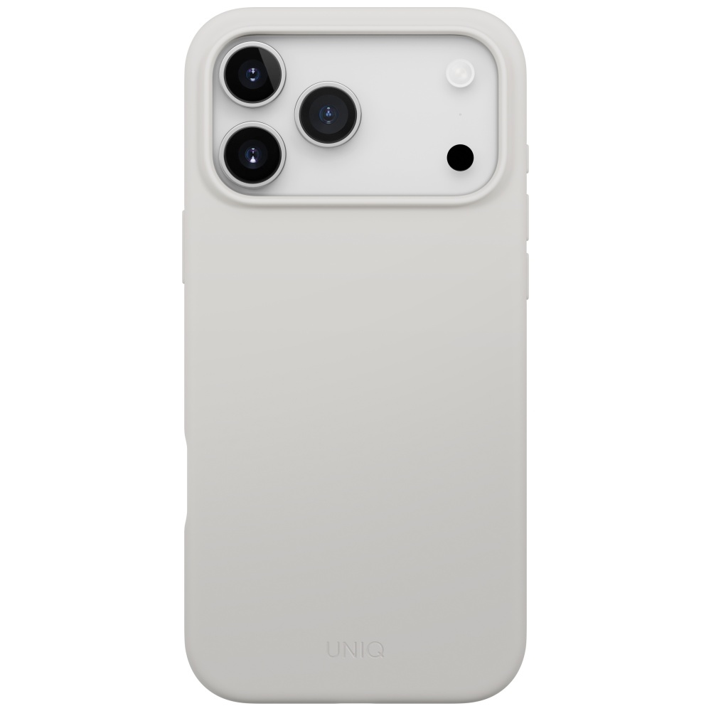 Uniq Lino MagClick dėklas iPhone 17 Pro Max – pilkas