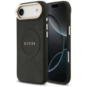 Guess Peony Hot Stamp MagSafe iPhone Air dėklas – juodas