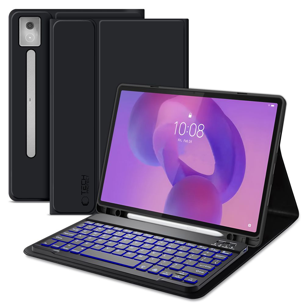 Dėklas su klaviatūra Tech-Protect SC Pen Lenovo Idea Tab Pro / Pro MT 12.7 (TB-373), juodas