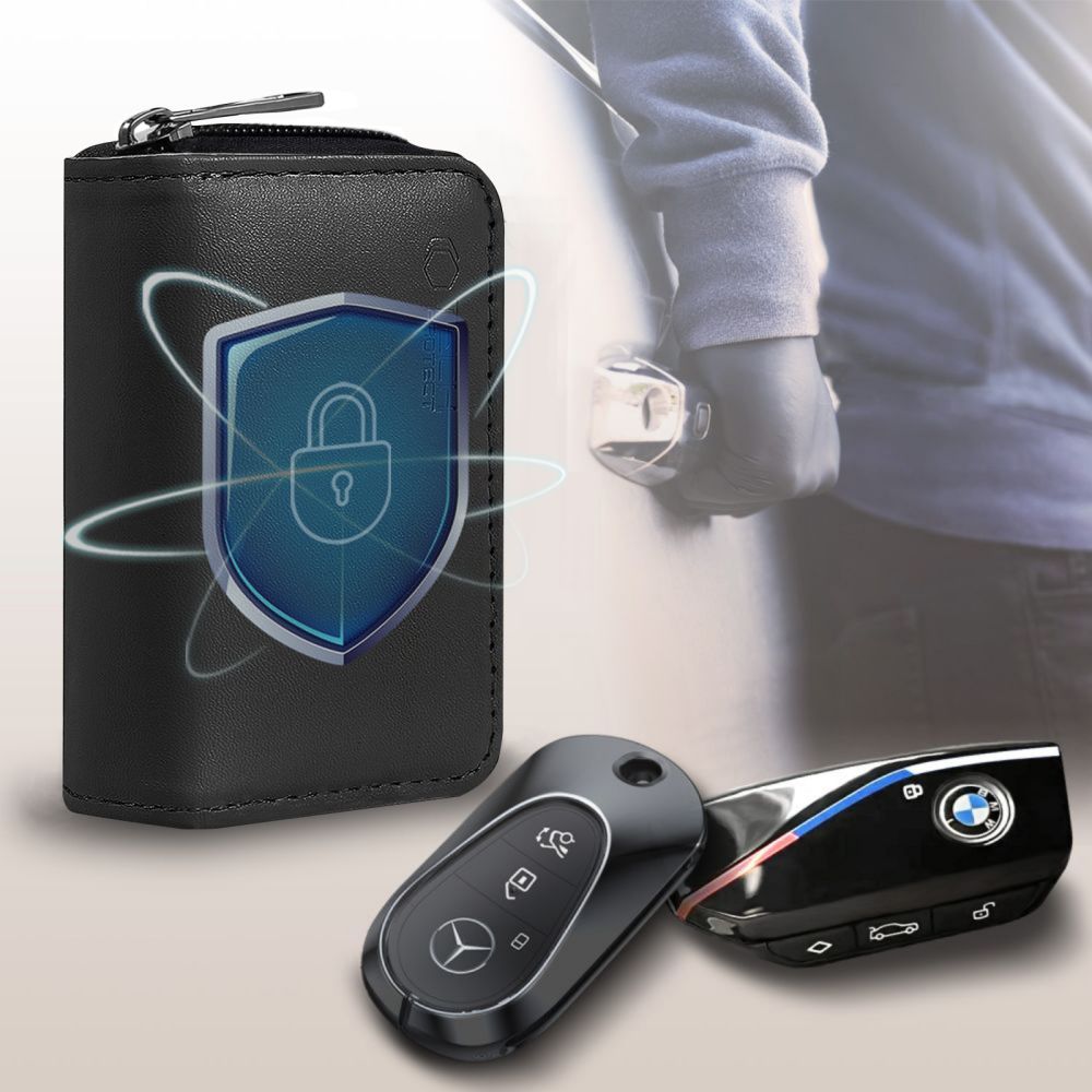 Dėklas automobilio raktams Tech-Protect KLR300 RFID blokatorius, juodas