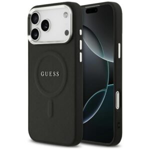 Guess MagSafe dėklas iPhone 17 Pro Max – juodas