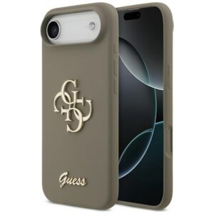 Guess Silicone Big 4G Script dėklas iPhone Air - Brown